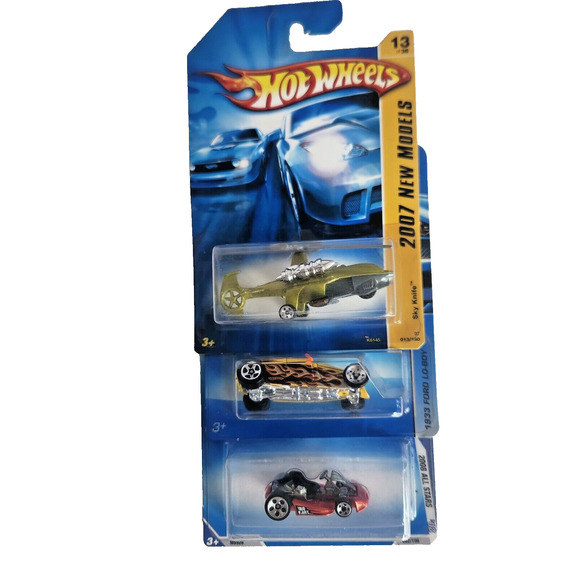 Hot Wheels Other - Hot Wheels 07 #013 Sky Knife 08 #062 Go Kart 05 #180 Ford Lo-Boy